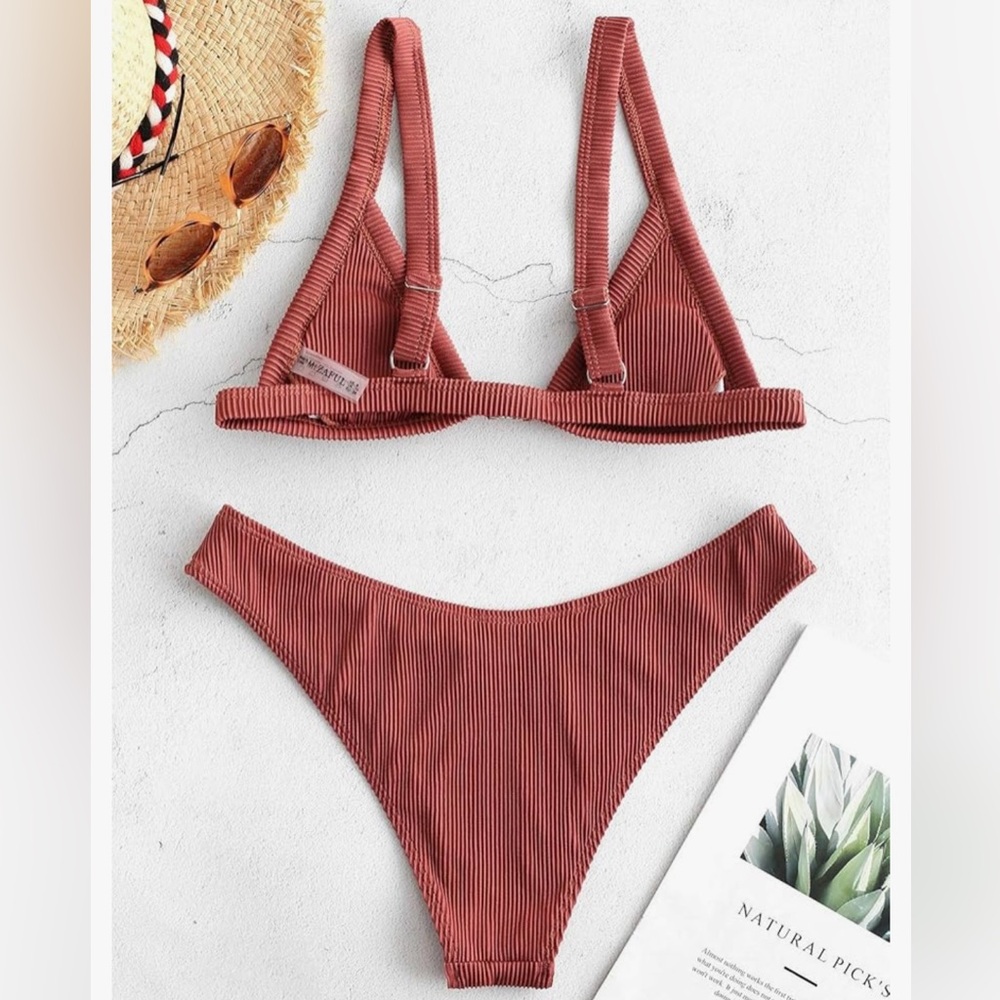 Zaful Rust Bikini Set - Picture 4 of 6